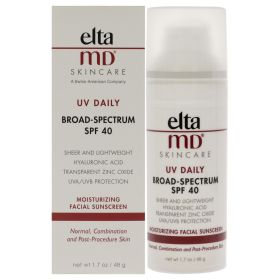 UV Daily Moisturizing Facial Sunscreen SPF 40 by EltaMD for Unisex - 1.7 oz Sunscreen UV Daily Moisturizing Facial Sunscreen SPF 40 by EltaMD for Unisex - 1.7 oz Sunscreen